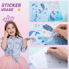 WERNNSAI 69 PCS Stationery Letter and Envelopes, Mermaid Kids Stationery Set,…