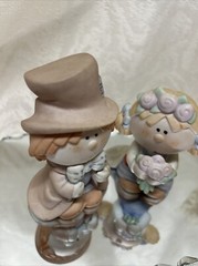 Bumpkins Bisque Porcelain Bride & Groom Figurines Fabrizio George Cake Toppers