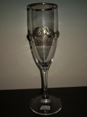 Rawcliffe Bride & Groom Toasting Flute Wedding Glasses Vintage Pewter Doves New