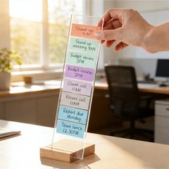 EFINLUKY 2PCS Monitor Memo Board Portable Sticky Note Transparent