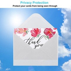 Blank Cards and Envelopes 5×7 inches, 50 Pack White Blank Note Cards Greeting…