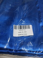 18- NEW 5 Pack Satin Chair Sashes Royal Blue Durable Chair Bows Shiny 90 TOTAL