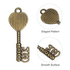 20 Pcs Vintage Key Bottle Openers 1.3 x 0.4 Inch for Wedding Party Favors