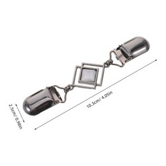 4Pcs Reusable Zinc Alloy Sweater Shawl Clips Multi Color Elegant Scarf Pins