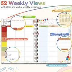 Teacher Planner 2026-2027 Academic Year, 8.5″ x 11″ | 7-Period Lesson Planner
