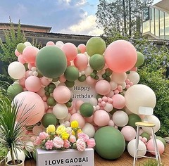 36 Inch Giant Balloons, 6 Pack Large Round Latex Balloons for 6 Pcs Light Pink