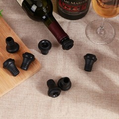 20 Pieces Wine Stoppers with Vacuum Pump Preserver Bottle Opaque