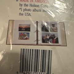 Holson American Country Photo Album 100 Self Stick Pages 3 Ring Binding Pink NOS