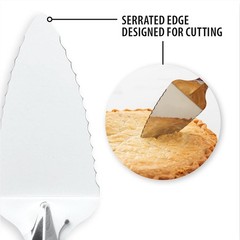 Rada Cutlery Serrated Pie Server (R120), 4.13″ x 2.38″ Stainless Steel Face, …