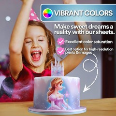 paper2eat Frosting Sheets 8.5” x 11” – 12 count – White Edible Icing Sheets