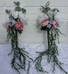 Large Lot Wedding Florals 15 Centerpieces 2 Bouquets Arch Decorations