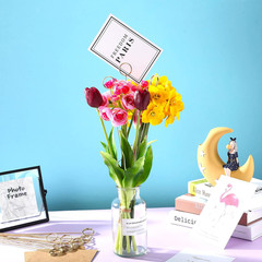 30 Pcs Floral Card Holder Pick Metal Wire Flower Place Card Stick 13.4 in Pictur