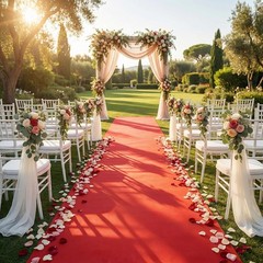 Disposable Aisle Runner, Red, 3×100 Feet | Thicken