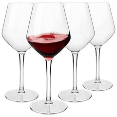 Unbreakable Tritan-Plastic Burgundy Wine Glasses Set of 4-Clear 4 Count 15 oz