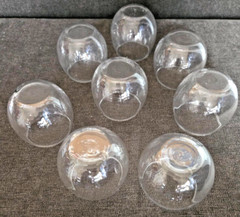 8 Lot Clear Glass Globe Votive Candle Holders Centerpiece Decorations Party