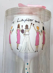 Bride Bridesmaid Goblet Mud Pie i do! Toasting Love Engagement Wedding Marriage