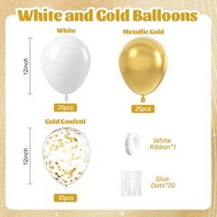 Premium Confetti Latex Balloons Arch Kit for Wedding Birthday Party Decor