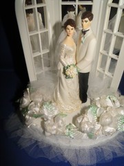 New Wilton «Dedication» Wedding Cake Top, white coat, black pants # 101-151