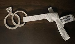 Crate & Barrel Beautiful Engagement/ Wedding/ Rings Charm NWT