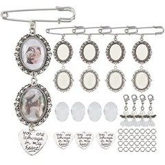 1 Box 100Pcs DIY 10 Sets Wedding Bouquet Photo Charms Making Kit Bridal