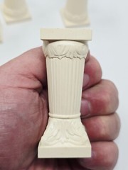Lot of 4 Vintage Pillars Columns Grecian Roman Wedding cake decor 2 3/4″ (Short)