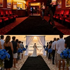 Black Carpet Runner 3×10 Feet, Extra Thick Non-Slip Waterproof Aisle Rug with…