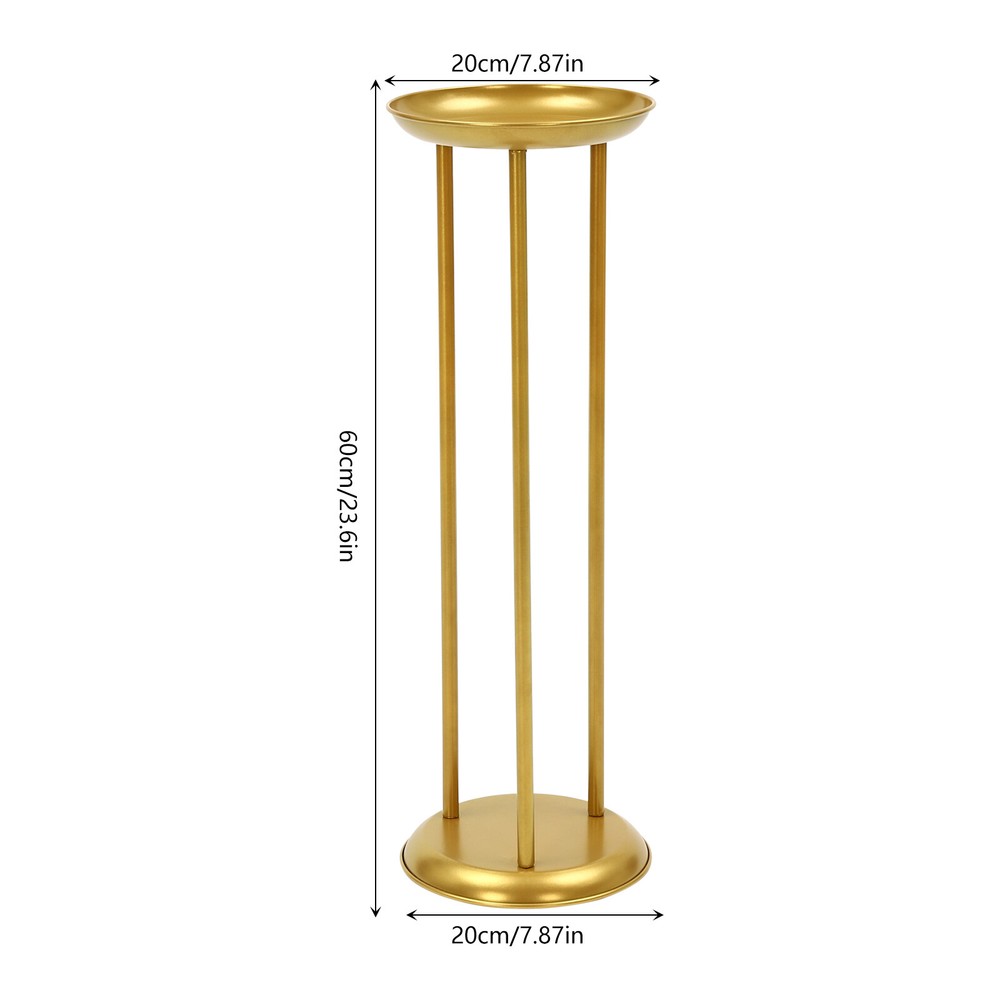 6 Pcs Gold Flower Display Stand Background Column Frame Indoor/outdoor Decor