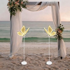 2pcs Freestand 110V Wedding Creative Butterfly LED Floor Lamps Adjustable Height