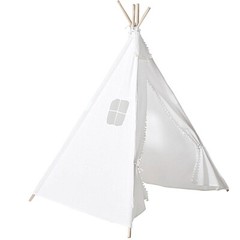 White Teepee PLAY TENT for Kids Indoor Outdoor Children Playhouse Playroom Home
