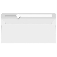 #10 Strip & Seal Regular Envelopes, White, 24w(90gsm), 4 1/8 x 9 1/2, 500 Qty