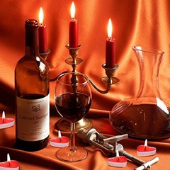 50 Pack Heart Shaped Unscented Tea Lights Candles – Smokeless Tealight Red