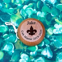 Personalized Wooden Yo-yo Classic Wood Toy Keepsake Ring Bear Wedding Party Gift