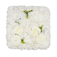 Flower Wall Panel Floral Backdrop, 12 Pcs Flower Wall Decor, 15 * 15in Rose Wall