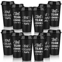 Sliner 12 Pcs Best Team Ever Gifts Christmas Employee Giftsteam 16 oz Reusabl…