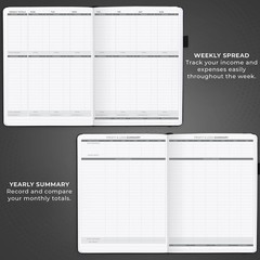Clever Fox Income & Expense Tracker Large – Accounting & Bookkeeping Ledger Book