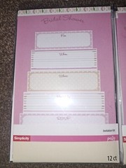 24 Wilton Bridal Shower Cake Invitations & Envelopes* 12-Count Each* Set of 2