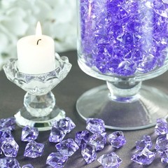 300 Lavender Crystal Like ICE CUBES Wedding Party Tabletop CENTERPIECES Filler