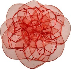 100pcs Sheer Organza Favor Bags Round Drawstring Organza Pouches -10.2″ Diameter