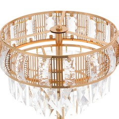 Gold Acrylic & Iron Flower Stand 30 × 45 cm Floor/Tabletop Wedding Centerpiece