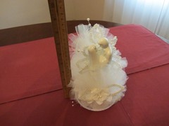 Wilton Wedding Cake Ornament Topper Lustrous Love White Bride Groom Porcelain