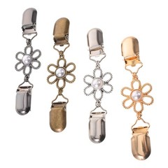 4 Pcs Cardigan Closure Clips Scarf Shawl Clasp Clothing for Women