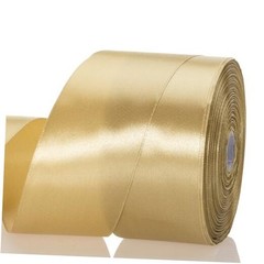 2 Inch Solid Satin Ribbon, 50 Yards Craft 2 x 1800 Inches Champaign Gold