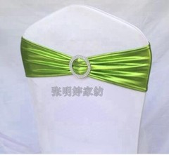 10pcs Metallic Spandex Chair Band for Folding Banquet Universal Chair Covers