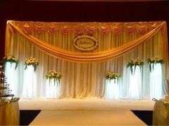 3x6M Telescopic Heavy Duty Pipe and Drape Kit Wedding Backdrop Frame Stand