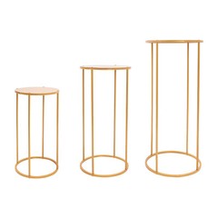 3pcs Round Flower Holders Cylindrical Wedding Flower Rack Wedding Flower Stand