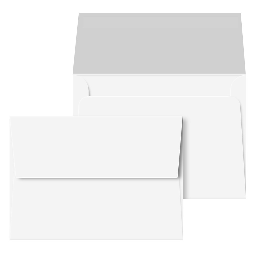 A7 Bright Color Square Flap Invitation Envelopes – 5 1/4 x 7 1/4″ – 50 Per Pack