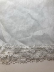 VTG 1950’s Set Of 2 Wedding Or Server Aprons Lace White And Apricot Colors MCM