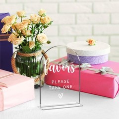 Modern Minimalist Wedding Sign 5×7 – Durable Acrylic Table Decor for Ceremonies