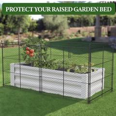 6 Panels Chicken Wire Plant Protectors, 14.26ft(L) x 24in(H) Plant Protectors…