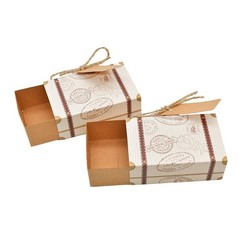 Travel Case Candy Boxes Kraft Paper Gift Boxes Wedding Birthday Party Christmas